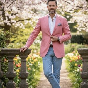 Men's Pink Blazer